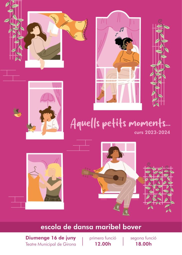 Cartell del festival de fi de curs 2023-2024, Aquells petits moments